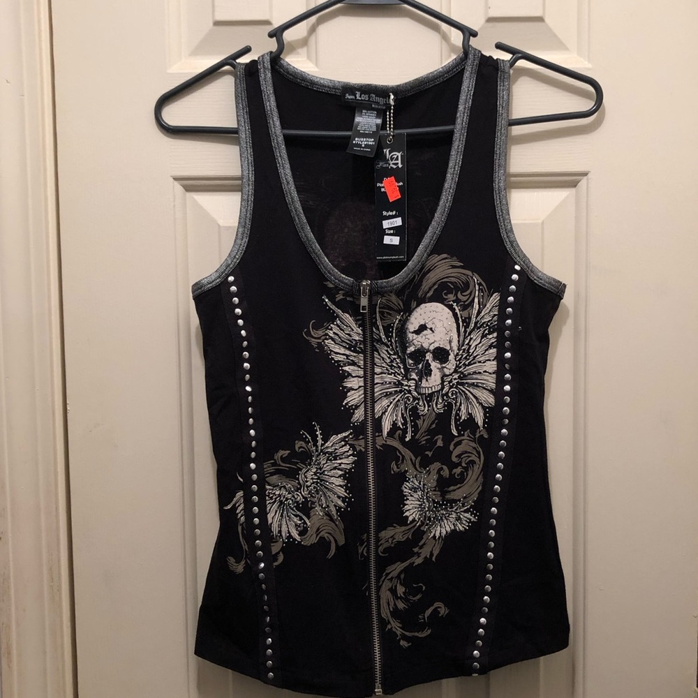 COPY - SKULL STUDDED VEST